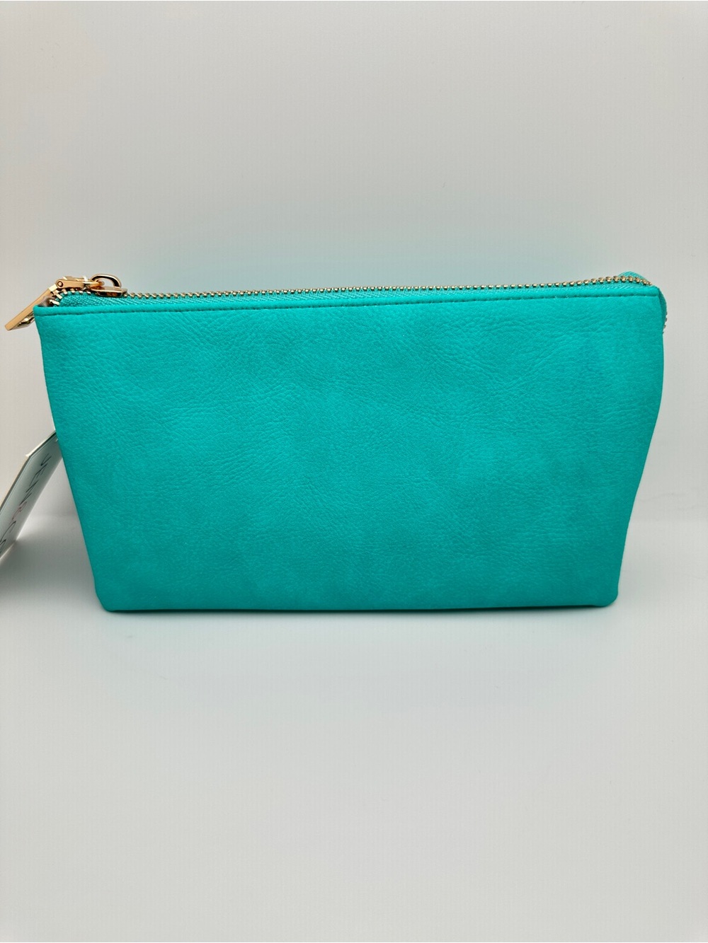 Jen & Co Riley Turquoise Vegan Leather Crossbody bag Wristlet Clutch